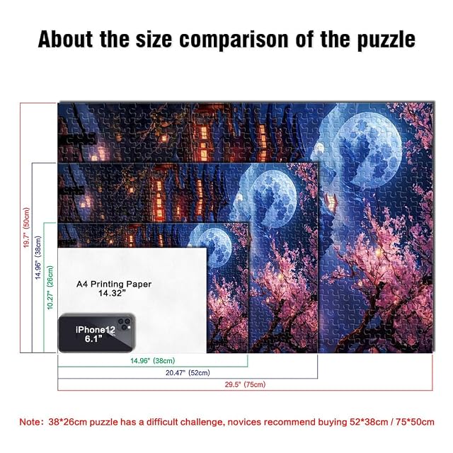 Foto 5 de 6 de Paisaje de Sakura en Japón Puzzle de 1000 Piezas para Adultos Juguetes adictivos Que desafían la Inteligencia…