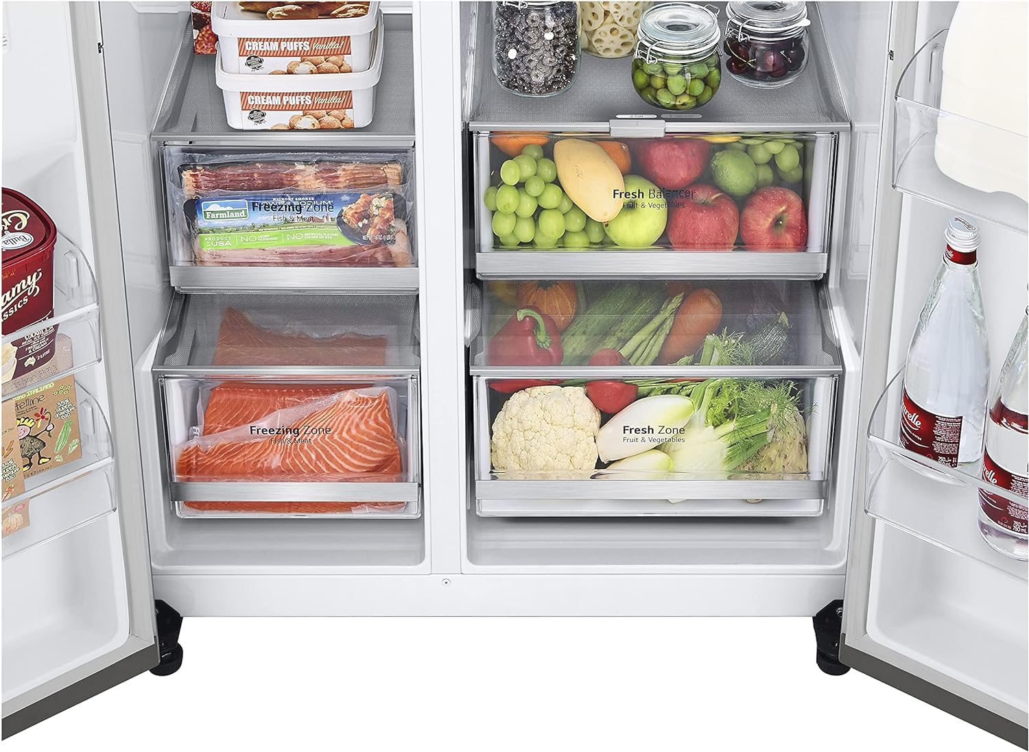 LG GSLV90PZAD Frigorifero Americano 635 Litri Clase Energetica D No Frost Silver