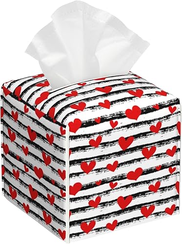 Miniatura 16 de Caja de pañuelos de fútbol americano en fuego y agua, soporte de caja de pañuelos de cuero, organizador de papel facial cuadrado, dispensador para