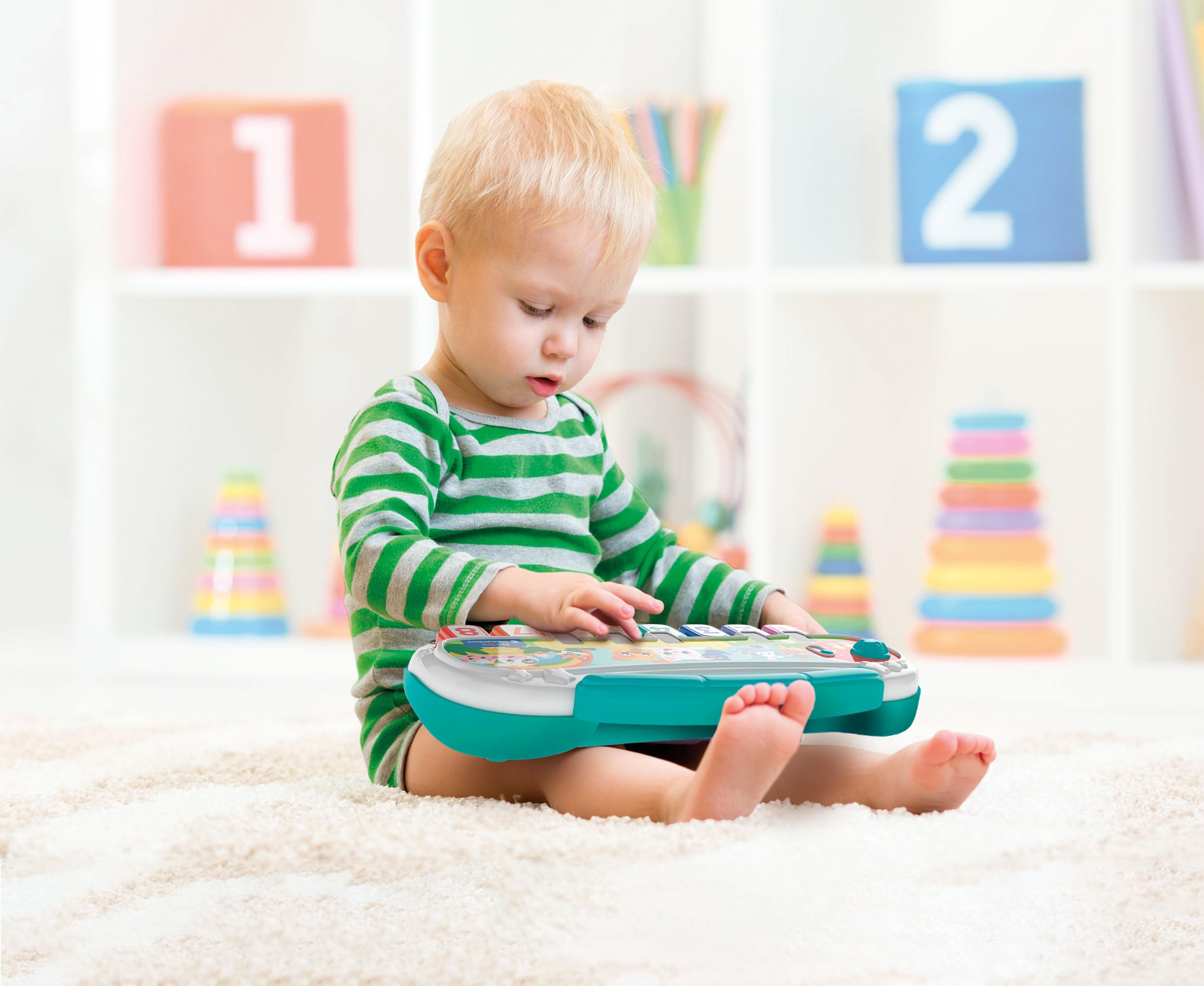 Clementoni Baby Pianola degli Animali, Gioco Musicale Prima Infanzia Bambini 18+ Mesi, Tastiera Elettronica Interattiva, Stimola Lo Sviluppo Cognitivo e Creativo, Lingua Italiana, 17938 - 5
