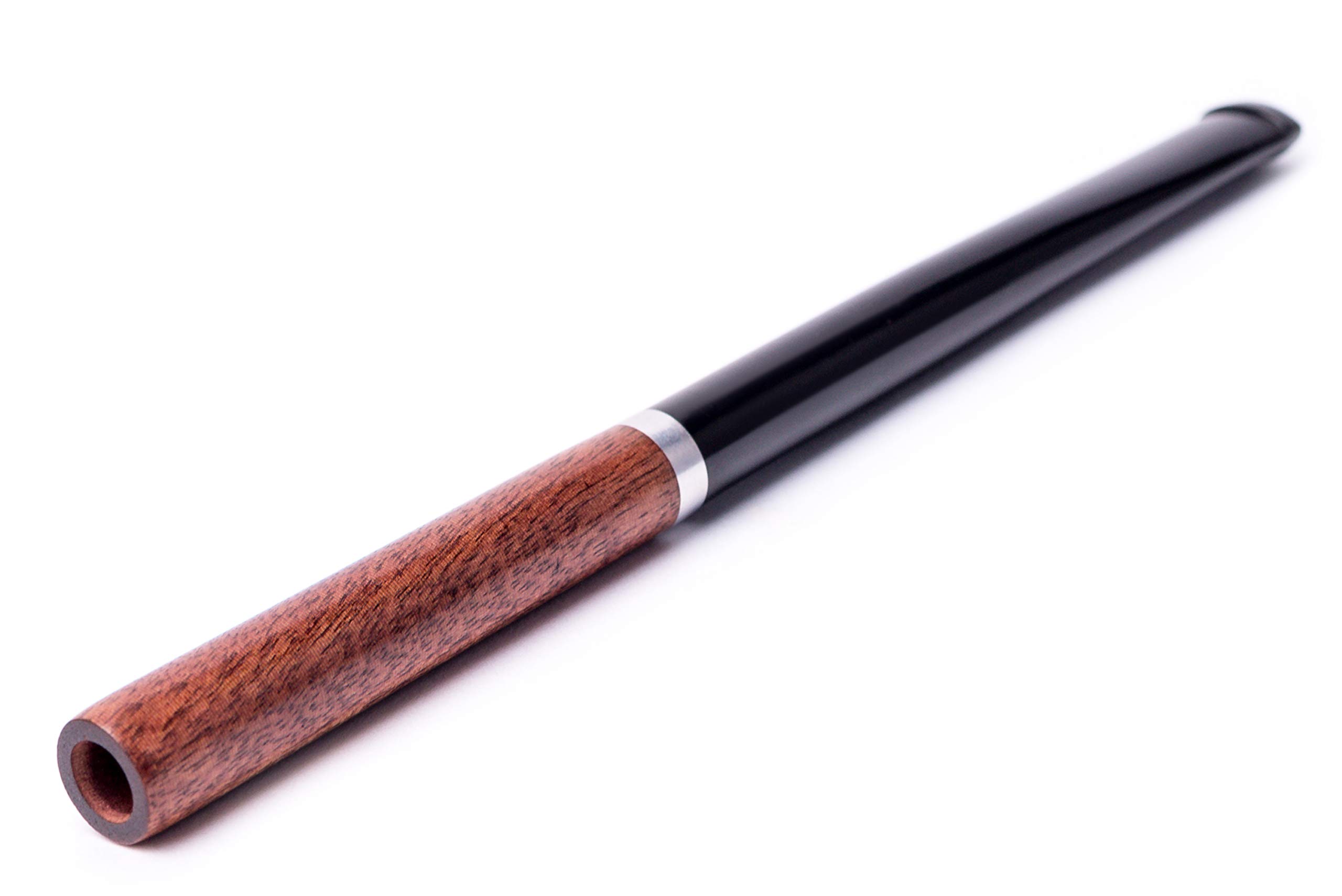 Dr Watson5" Cigarette Holder With Metal Cooling Filter Inside for Roll Ups, Choice of Regular or Slim (Mahogany)