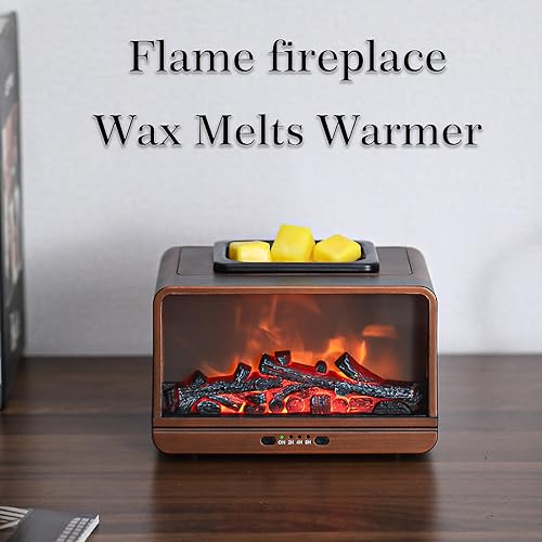 Miniatura 3 de Calentador eléctrico de cera con llama dinámica para chimenea, placa calefactora PTC, quemador de cera monocromática, calentador de cera con