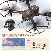 Vista 2 de AVIALOGIC Mini dron con cámara para niños, juguetes helicópteros con control remoto, regalos para niños y niñas, dron quadcopter FPV con mando a