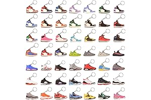 Retro Sneaker Keychains in Bulk - 50 Pack