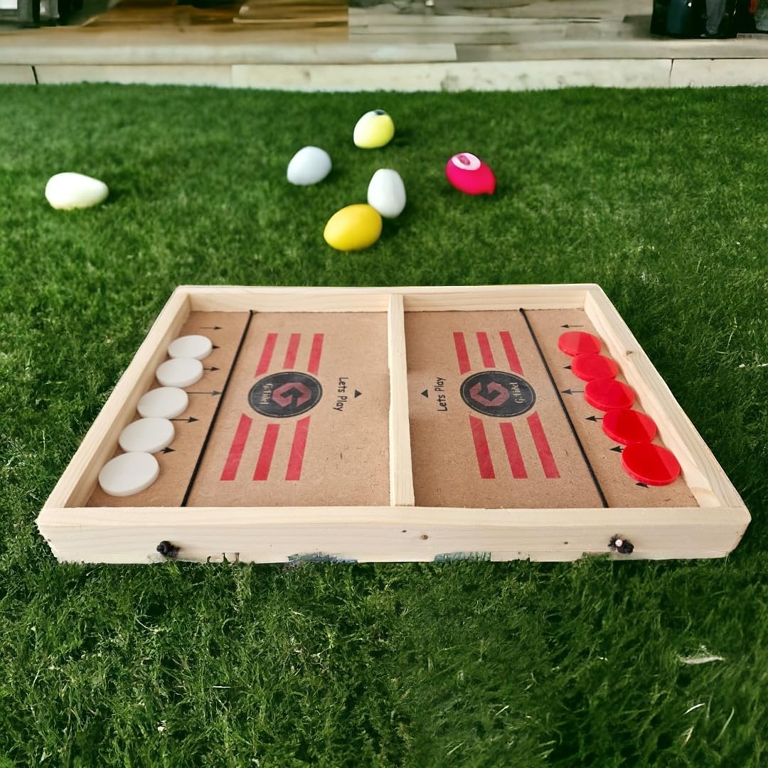 G.FIDEL 24" Professional Large Size Fast | Faster | Fastest Finger First String Hockey Sling Puck Indoor Board Games & Toys for Kids Children Adults & Family. 2