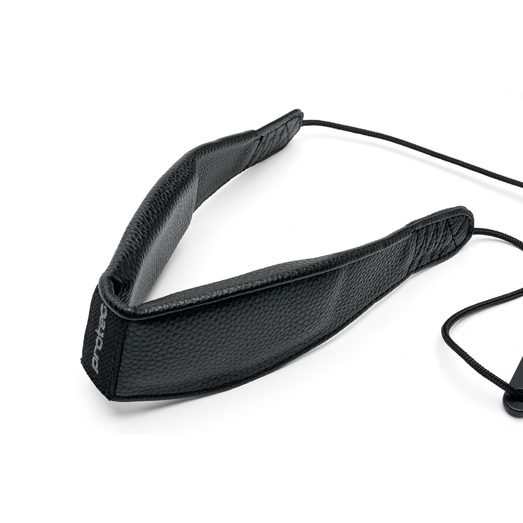 Protec Cinghia da collo per sassofono in similpelle meno stress 55,9 cm con barra comfort regolabile e moschettone girevole in metallo, nero, modello VC310M