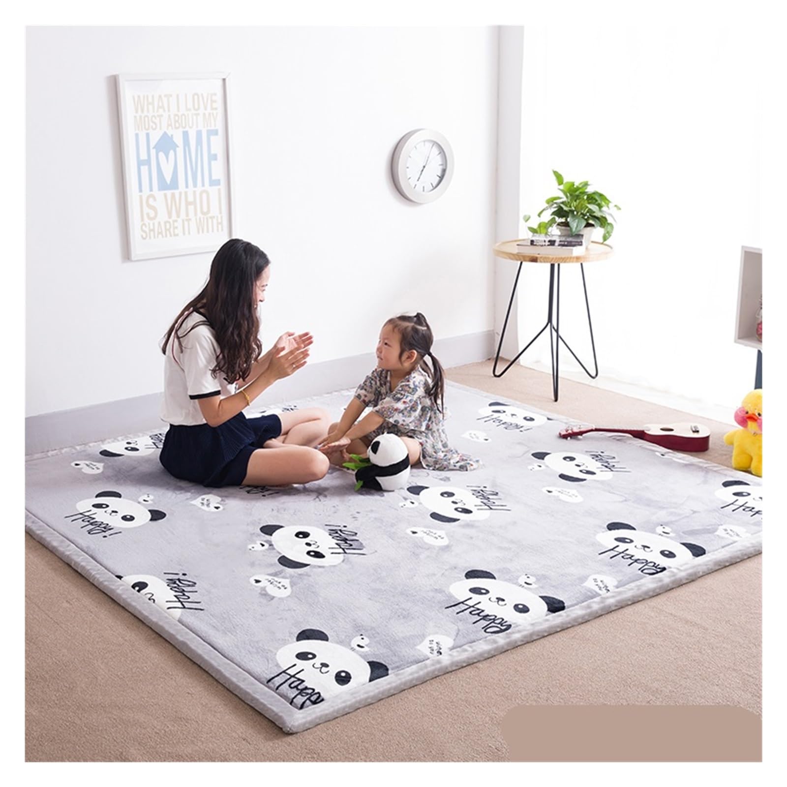 Tapis salon en molleton de corail grand format pour un espace cosy