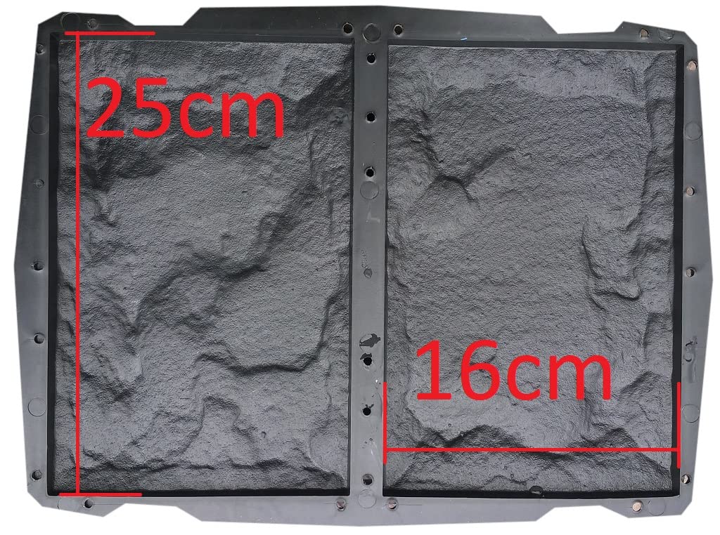 8 Stück Gießform Pflasterform Schablone für Beton, Fassadenstein, Bodenbelag Platten, schalungsformen, einstellen Wanddekoration, wiederverwendbar, Gießen, DIY
