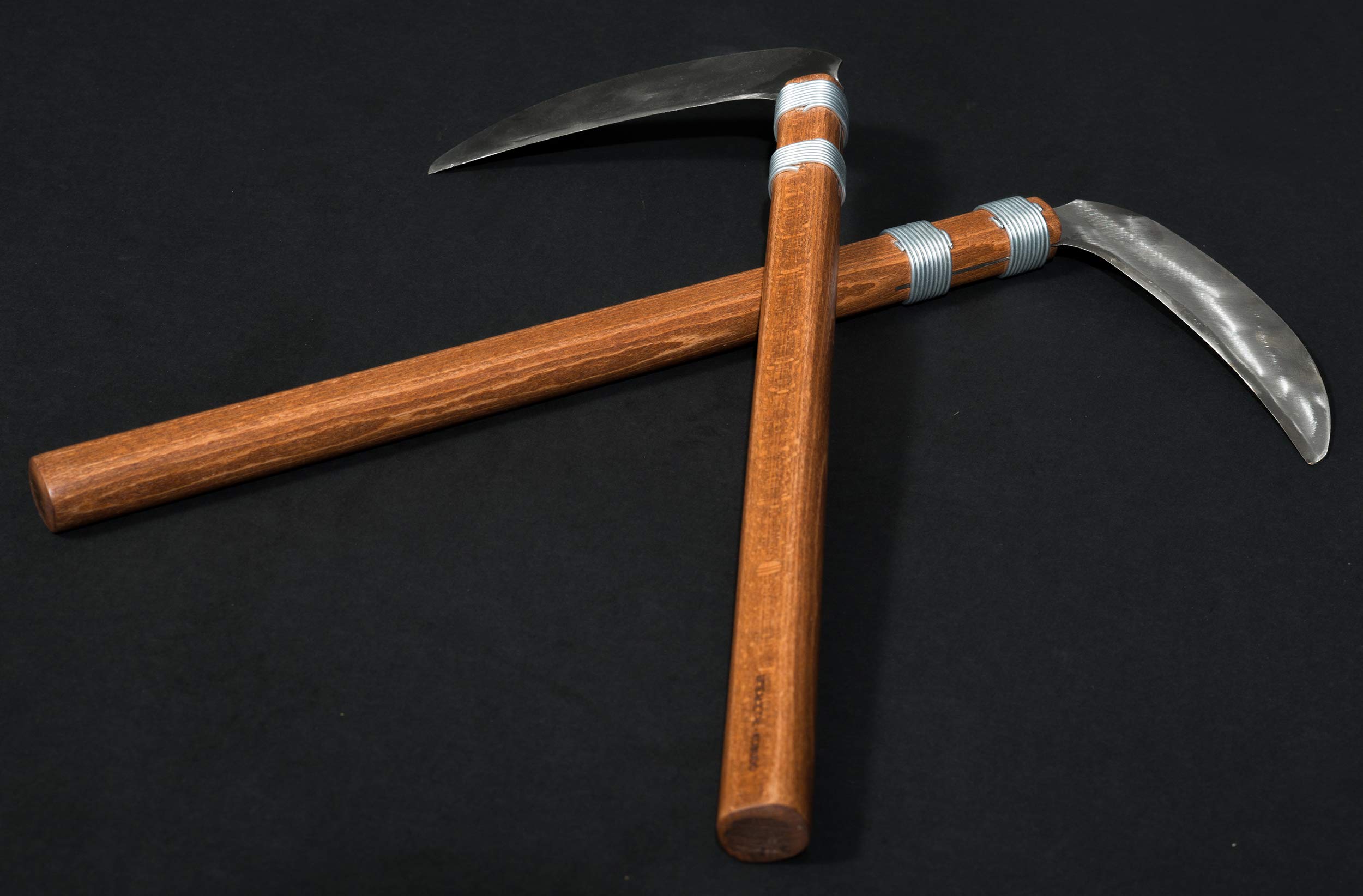 Kamikaze Kama Professional KOBUDO chêne aux Lames en Acier Inoxydable, la Paire