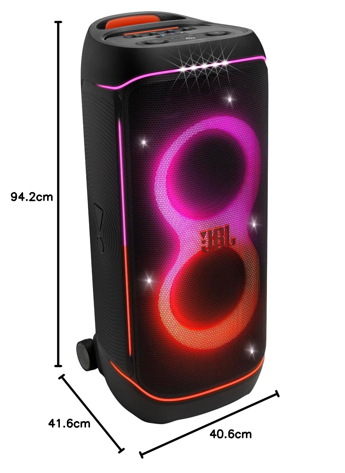 JBL PartyBox 720, Altavoz Inalámbrico Bluetooth, Negro | Espectáculo de Luces, 15 h de Autonomía, IPX4 a Prueba de Salpicaduras, JBL Pro Sound, Compatible con Auracast
