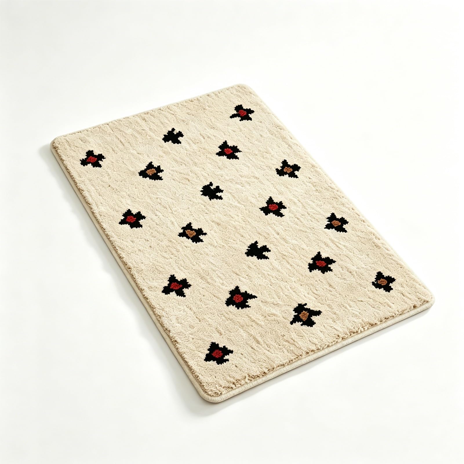 Tapis de salle de bain moelleux super absorbant et tapis de douche