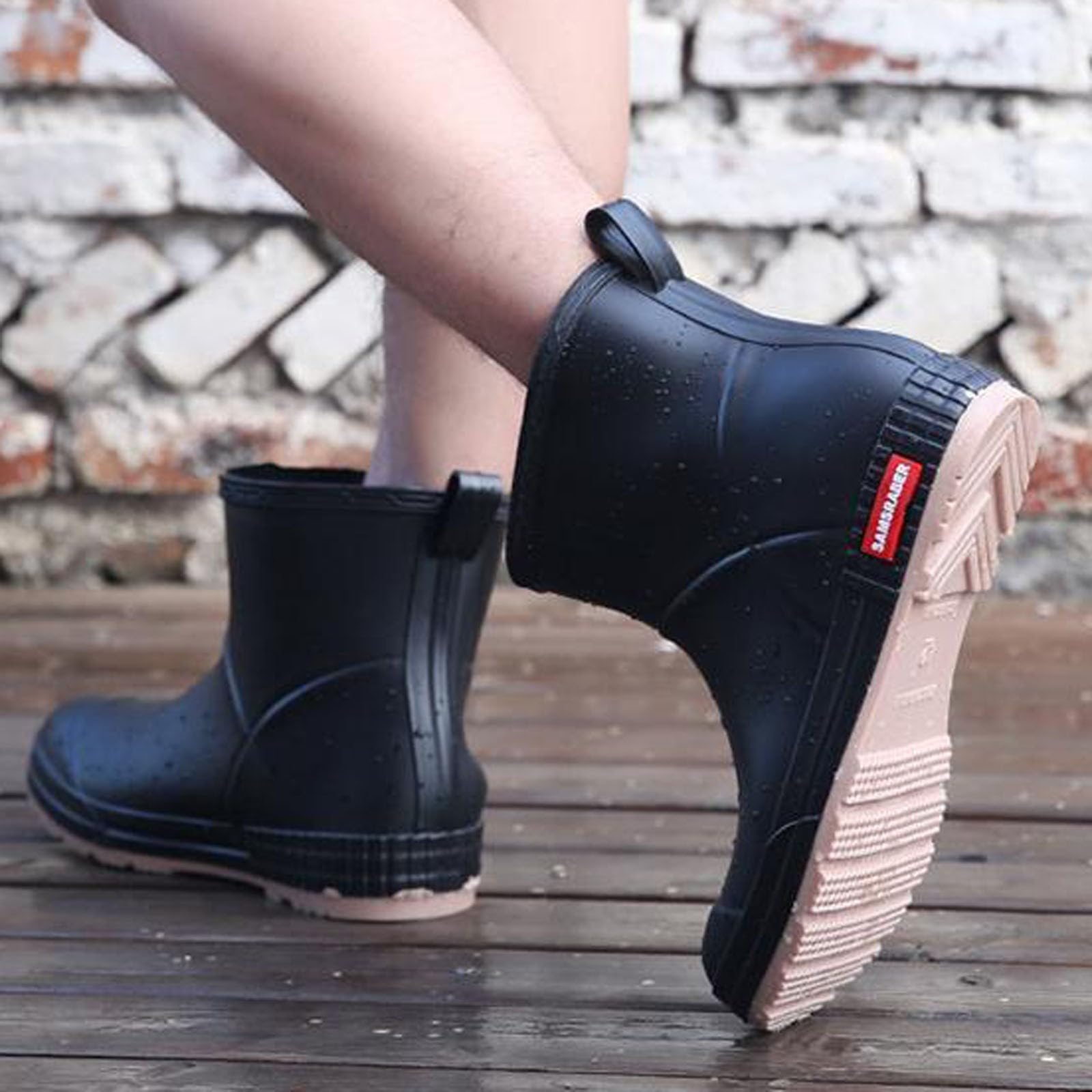 Botas de Lluvia para Mujer con Gruesa diseño Elegante para Actividades al Libre Resistentes y versátiles para Pescadores o Lavado de Autos