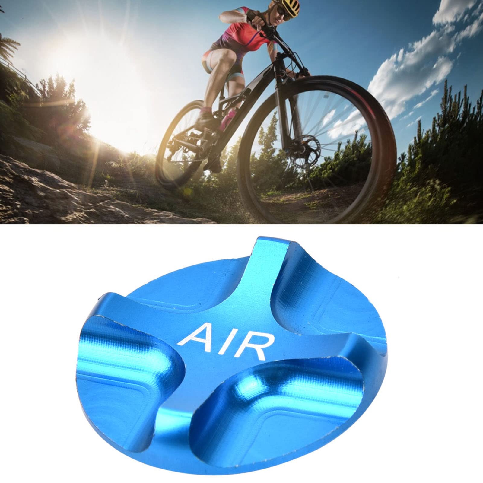Zaślepki Zaworów Rowerowych Widelec Mtb Czapka Powietrzna Stop Aluminium Stop Aluminium Rowerowy Widelec Amortyzowany Przedni Widelec Hermetyczna Pokrywa Zaworu Rower Sory