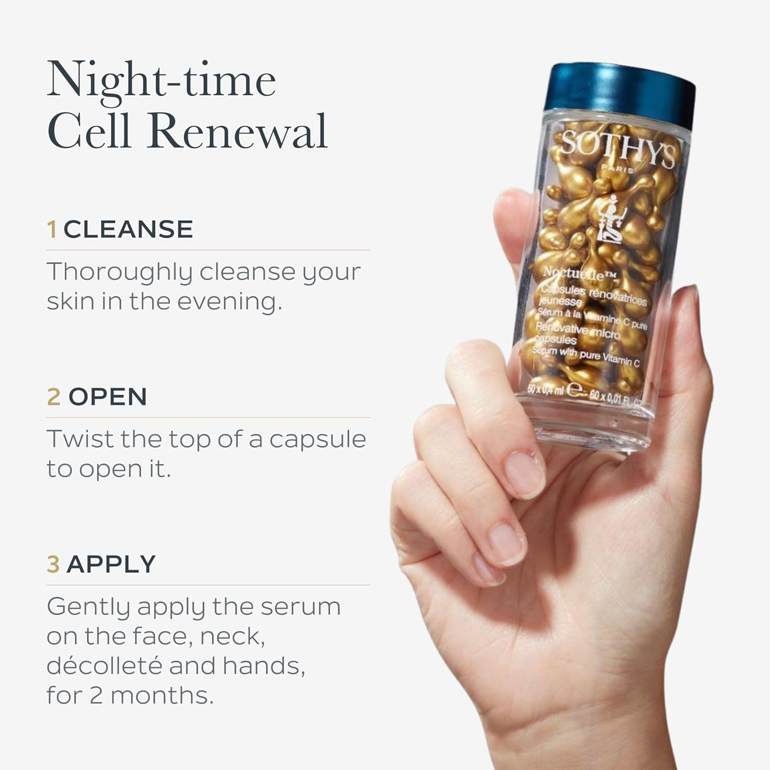 SOTHYS Renovative Micro-Capsules - Vitamin C Serum for Face | Vegan Capsules | Anti-Aging, Dark Spot | Night Treatment | 60 x .01 Fl Oz - Image 6