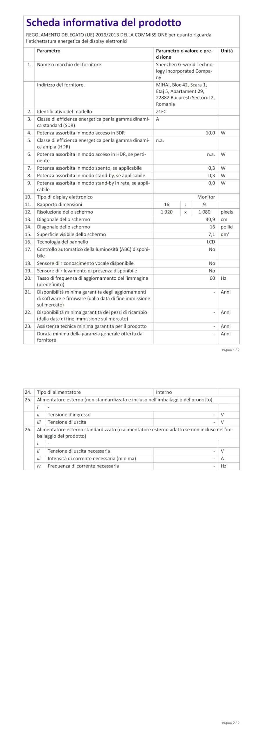 ASUS ZenScreen Supporto Monitor - Regolabile In Altezza, Inclinabile, Compatibile Treppiede