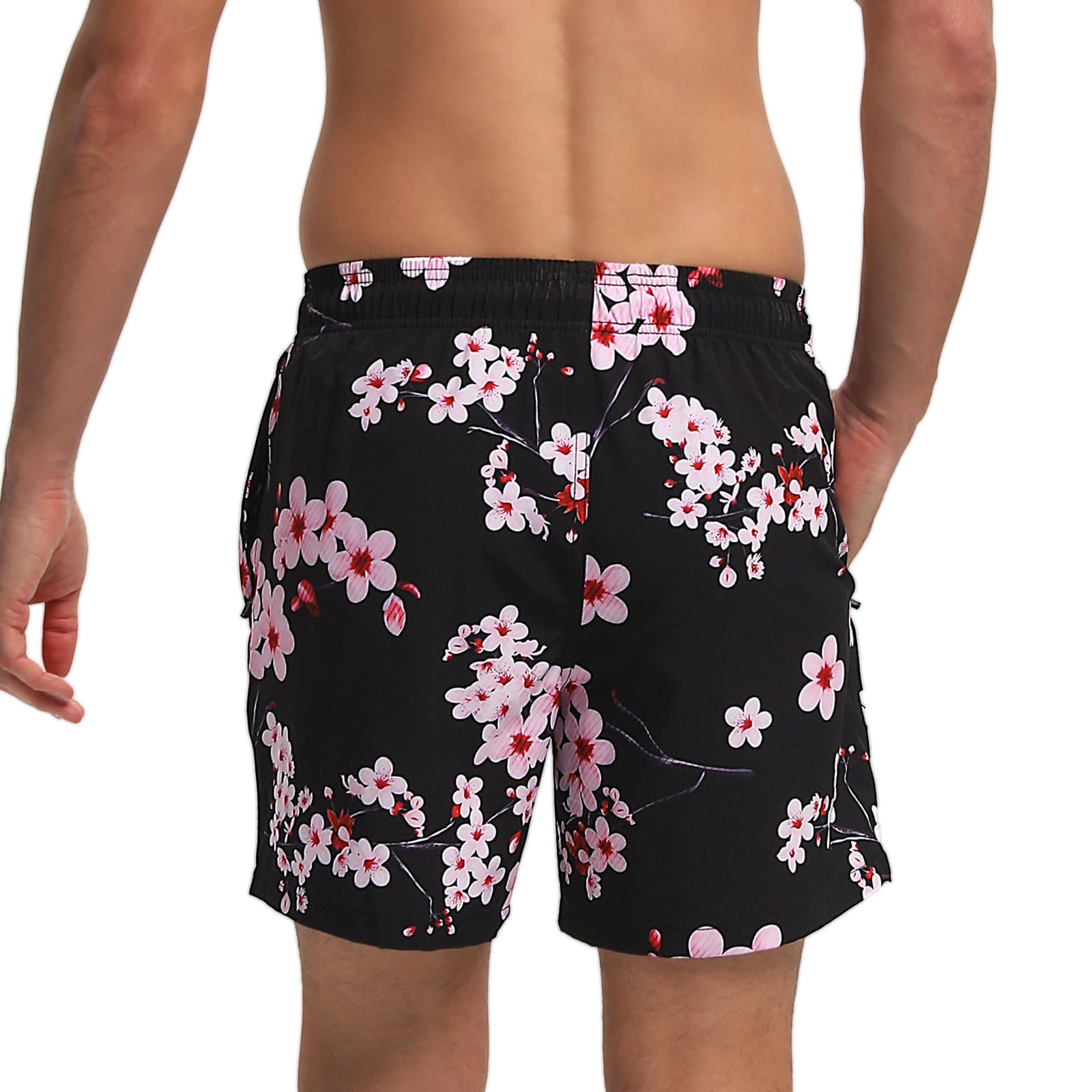 TMEOG Costume Uomo Mare Pantaloncini Casual, Costumi da Bagno Uomo Surf Lungo Costume da Spiaggia Piscina Pantaloncino Estivo con Tasche e Coulisse Regolabile