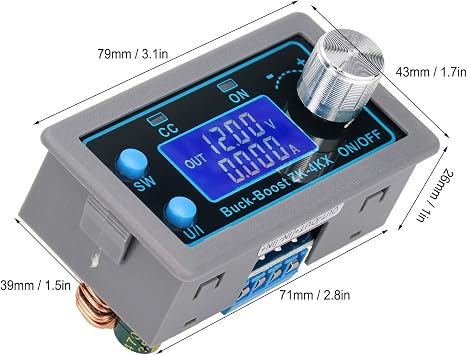 Power Supply Boost Power Supply Module DC Programmable Adjustable DIY Constant Voltage Current ZK-4KX