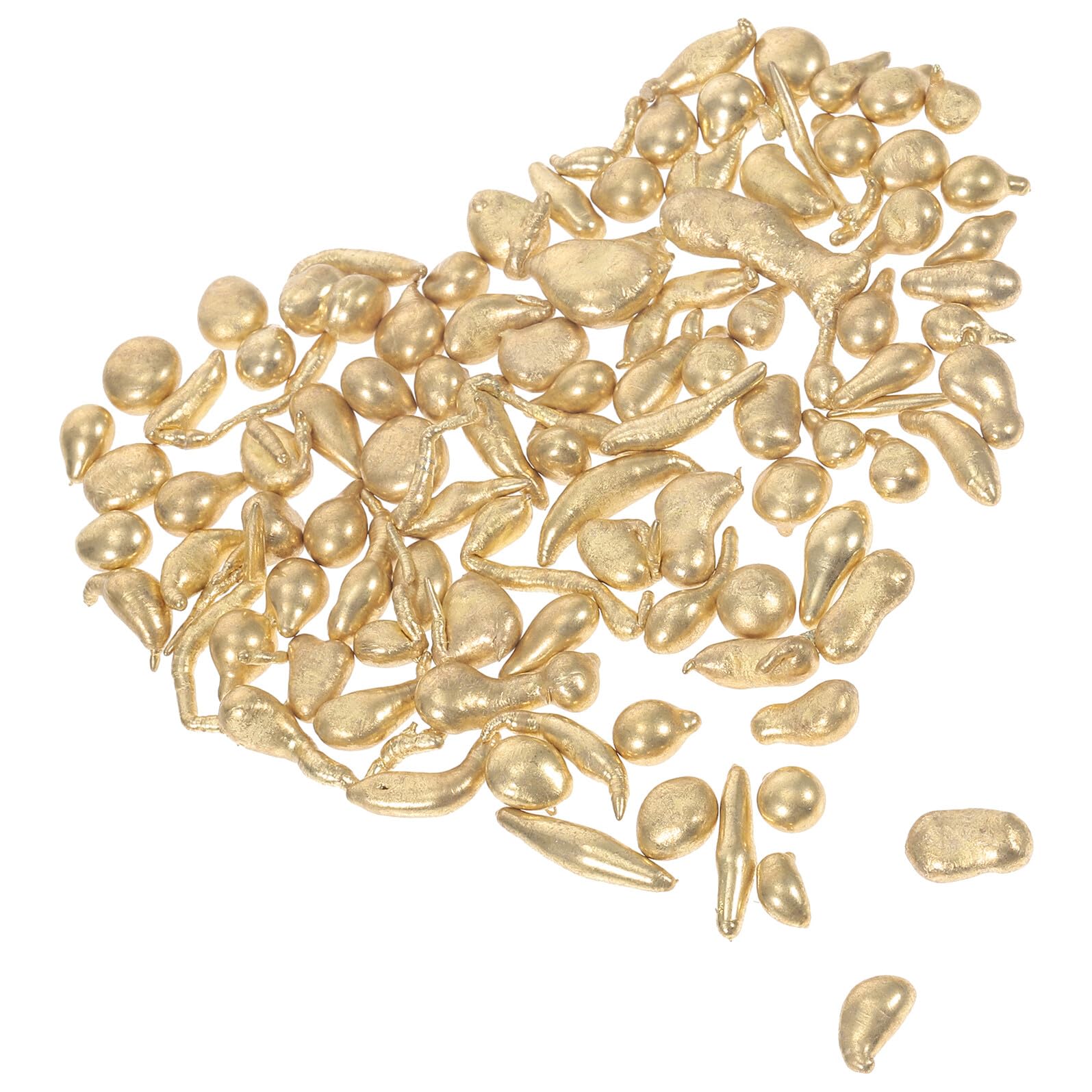 ORFOFE Grain de Laiton pour Moulage Bijou en Fonderie, Matériau en Laiton Or 100g, pour Fabrication de Bijoux et Coulée à Cire Perdue
