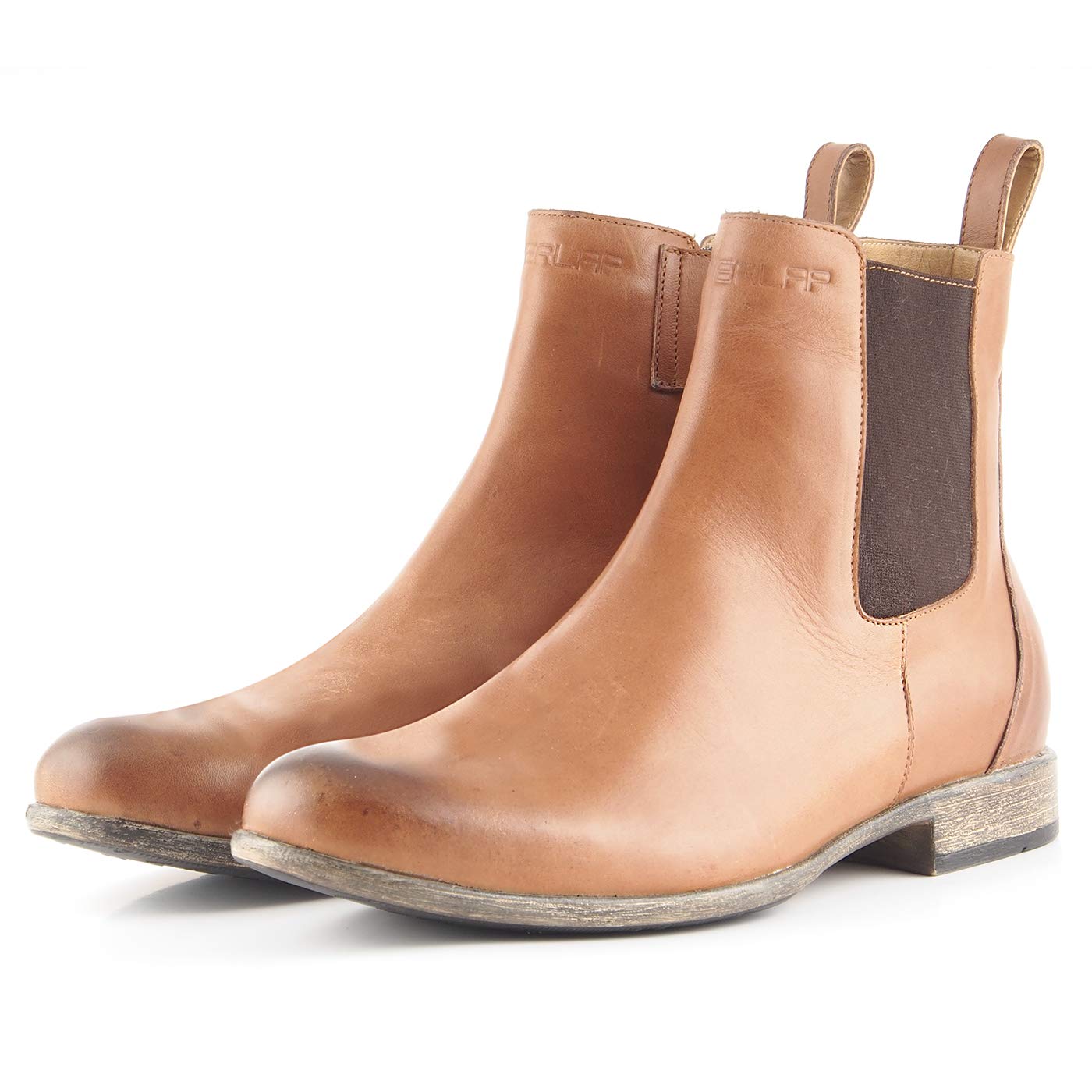 Overlap Chelsea - Zapatos para hombre, color beige, talla 42