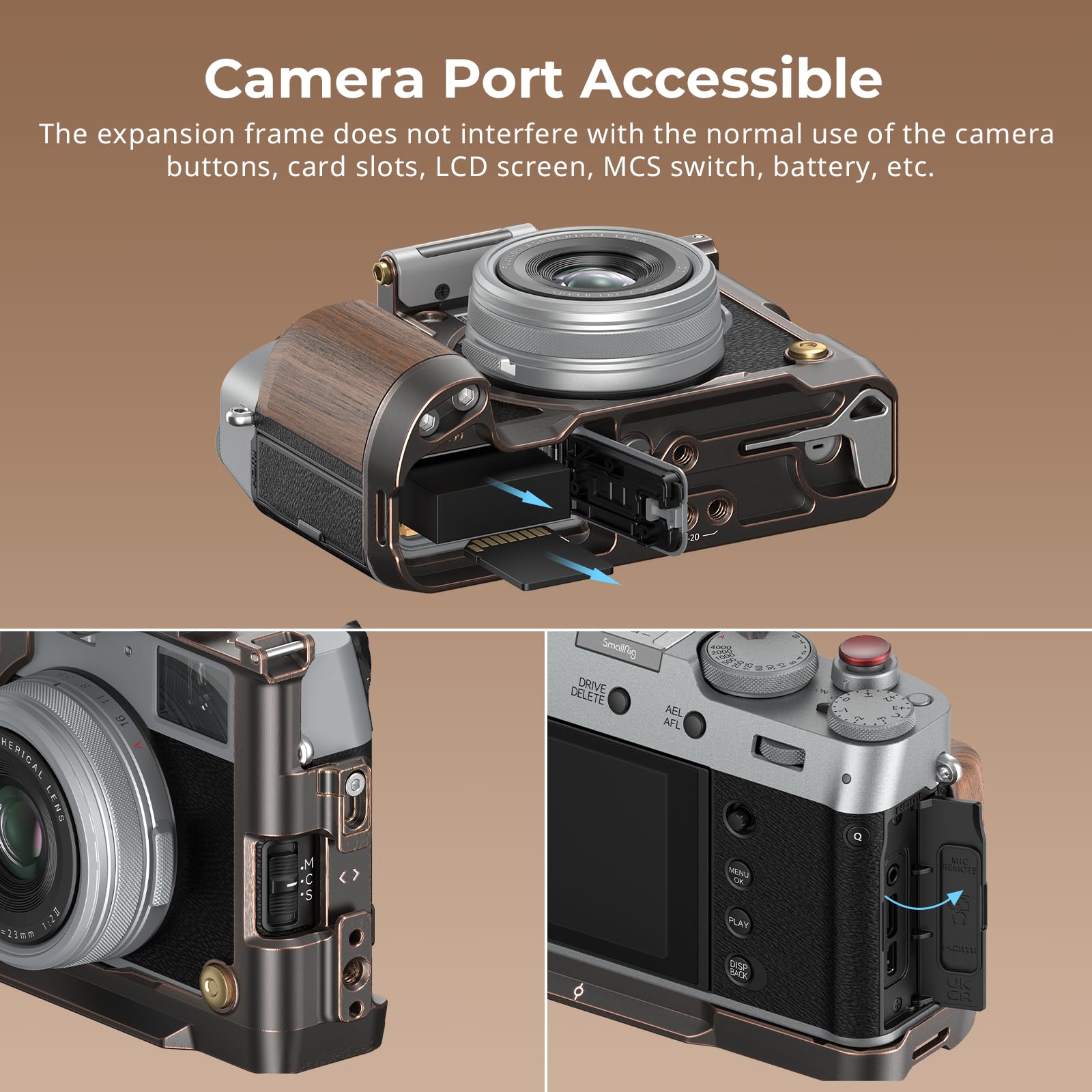 富士フイルム(FUJIFILM) X100Ⅵ ブラックsmallrig ケージ付 Amazon.co.jp: SmallRig 「レトロ」ケージ FUJIFILM X100VI 4557用
