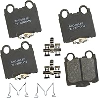Vista 227 de Pastillas de freno traseras cerámicas Bendix Premium SBC1337 para Cadillac CTS 2014-2008, SRX 2016-2010, Chevrolet Camaro 2015-2010, Saab 9-4X 2011