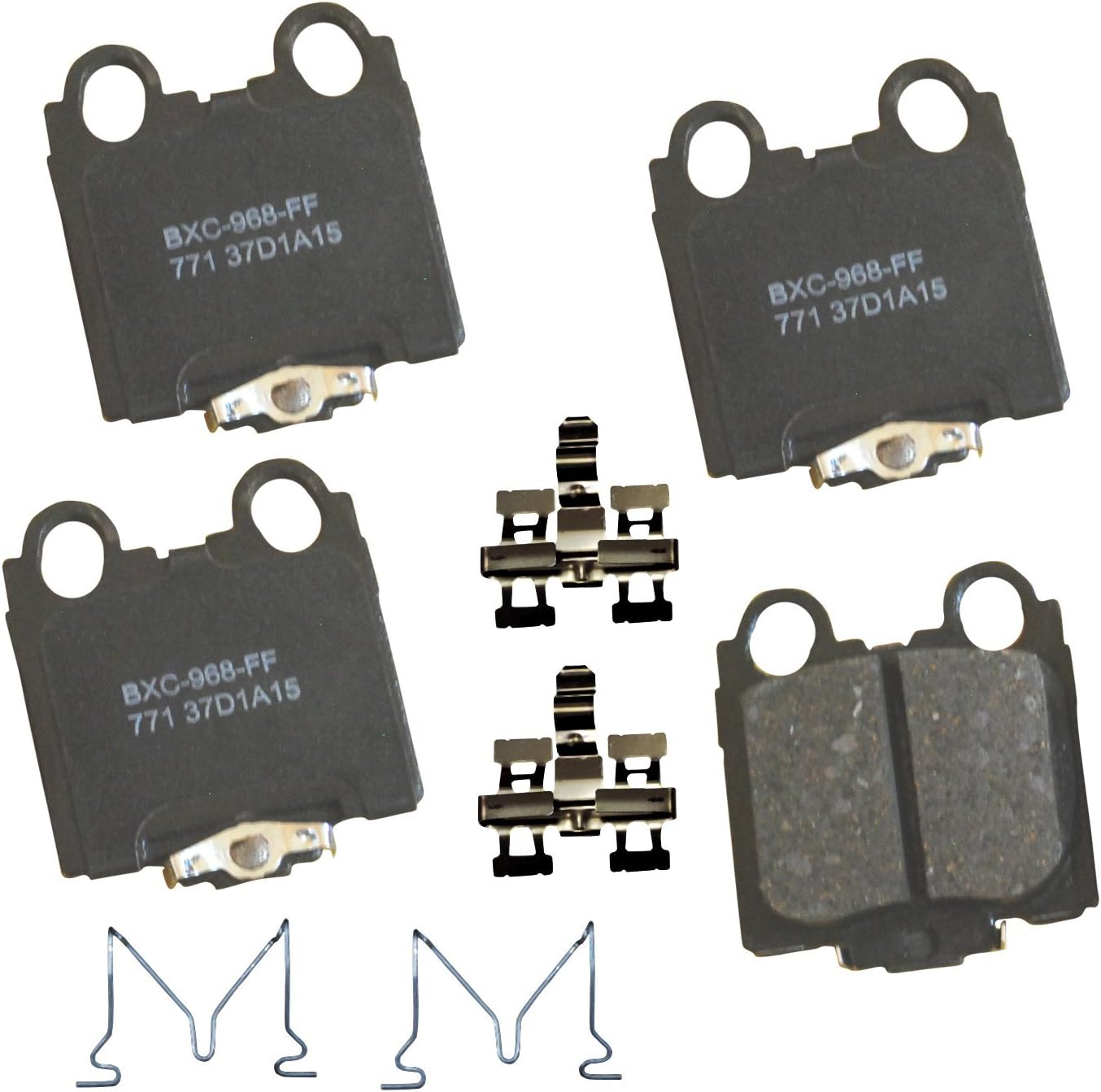 Premium SBC771 Ceramic Rear Brake Pads for Lexus GS300 2005-1998, GS400 2000-1998, GS430 2005-2001, IS300 2005-2001, SC430 2010-2002