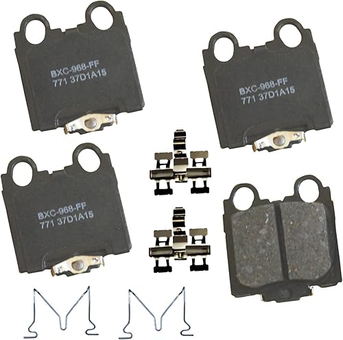 Miniatura 230 de Bendix Pastillas de freno traseras de cerámica Premium SBC1100 para Nissan Frontier 2024-2005, Xterra 2015-2005, Suzuki Equator 2012-2009