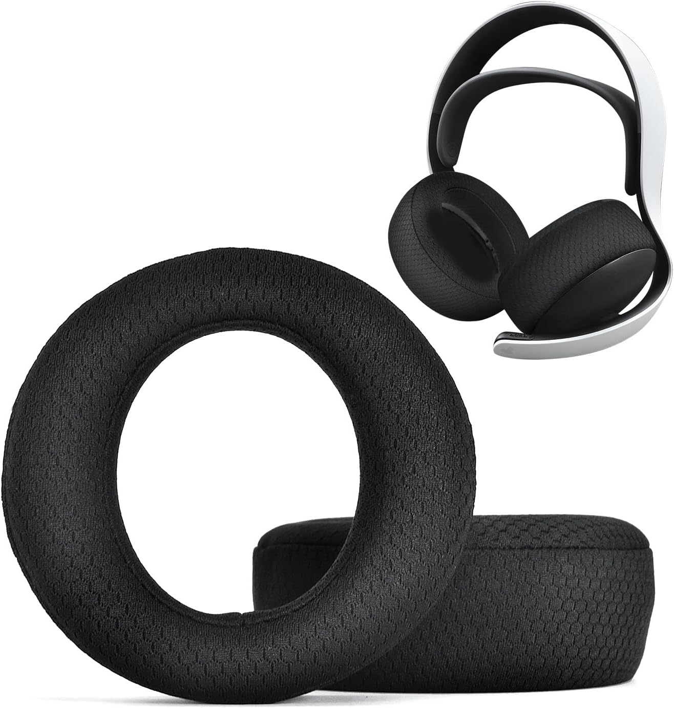 Ear Pads Cushions Replacement for PlayStation Pulse Elite Wireless Headset earpads (mesh Fabric)