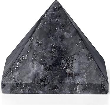 YATOJUZI 2" Black Labradorite Crystal Natural Crystals and Healing Stones Labradorite Black Gemstones for Meditation Reiki Energy Balancing Good Luck Gifts 1PCS