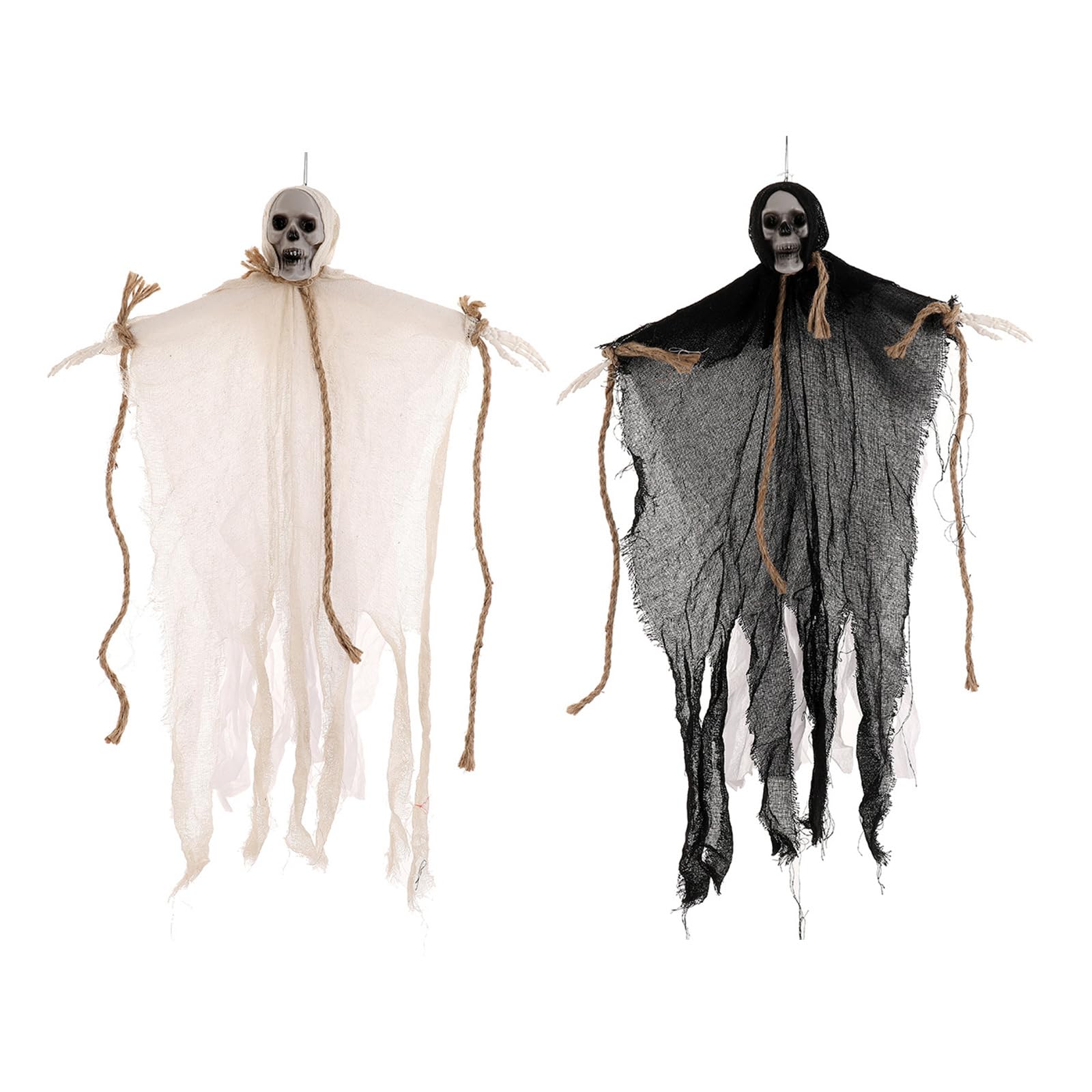 2pcs Halloween Skeletons Specter Hanging Props Skull Ornament for Home Haunts House Decorations Skeletons Hanging Decoration