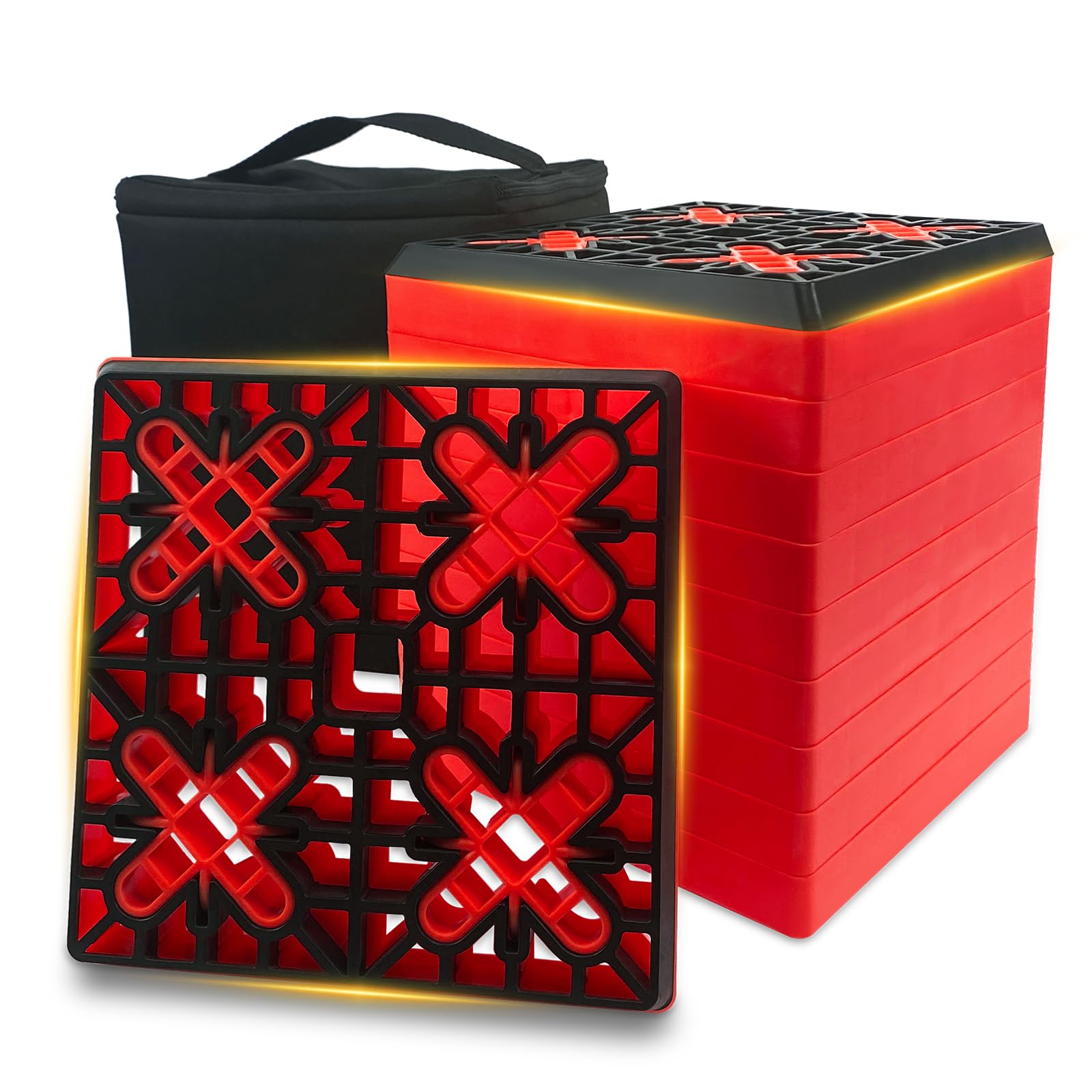 Snapklik.com : ROBLOCK RV Leveling Blocks 12 Pack Red (2 Rubber Tops ...
