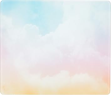 Decorita 10011502044 Colored Clouds Glass Cutting Board, 29cm x 34cm