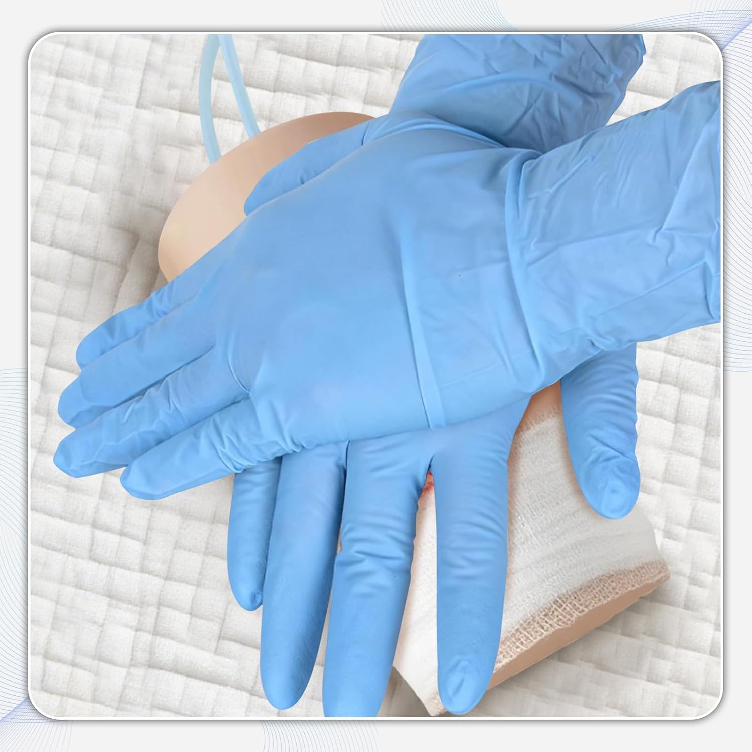 Kit de entrenamiento para vendaje de heridas, modelo de entrenamiento para control de hemorragias y detener el sangrado, reutilizable, modelo de sutura, para practicar técnicas de vendaje hemostático