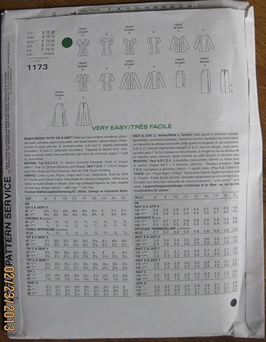 Miniatura 2 de Vogue Patrón de diseño básico 1173 Misses' Top y falda Tallas 18-20-22