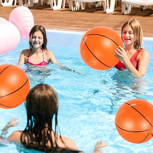 Vista 5 de 6 pelotas de fútbol inflables gigantes, pelotas de fútbol inflables de 16 pulgadas, pelotas de playa de verano, accesorios de juegos deportivos