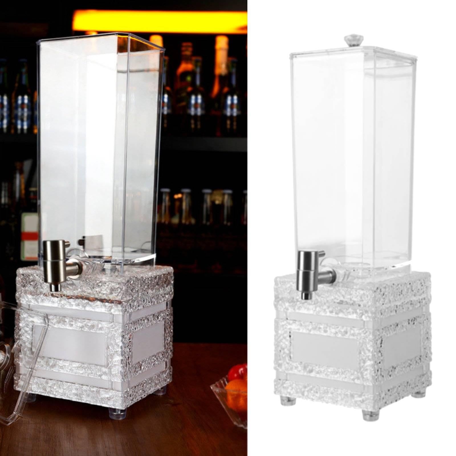 Sharplace Torre cerveza con grifo, dispensador bebidas cerveza, dispensador jugo para cocinas y fiestas, Cubo Cuadrado