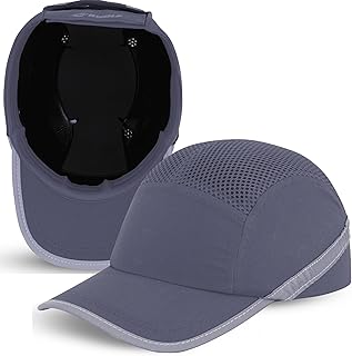 BWOLF TRIVOR Boné de Segurança Trabalho Capacete de Obra Capacete de Segurança com Carcaça ABS EN 812, Tira Refletiva