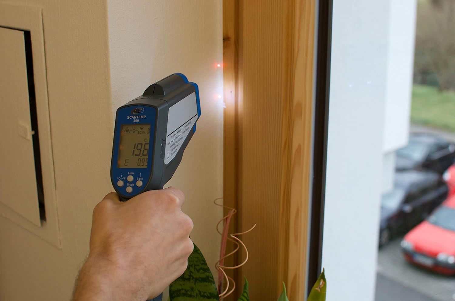 TFA Dostmann Scantemp 490 Infrared Thermometer, Non-Contact Measurement, Surface Temperature, for Professional Use