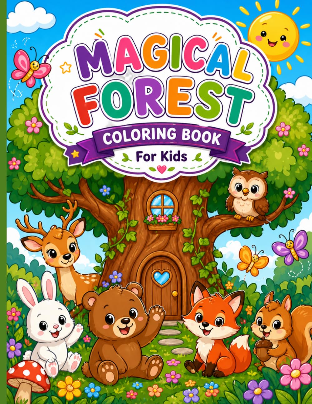 MAGICAL FOREST: COLORING BOOK FOR KIDS