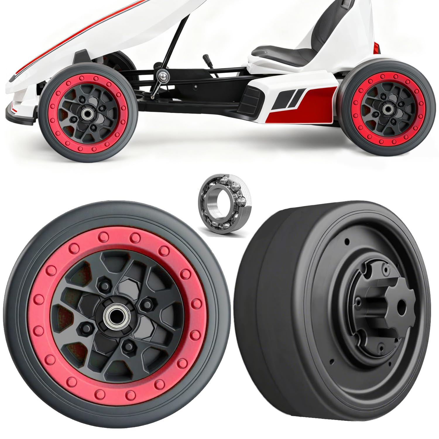 POLYNX 2 Pack 21CM/8.5'' PU Solid EVA Foam Tire - wheels | Mubboo