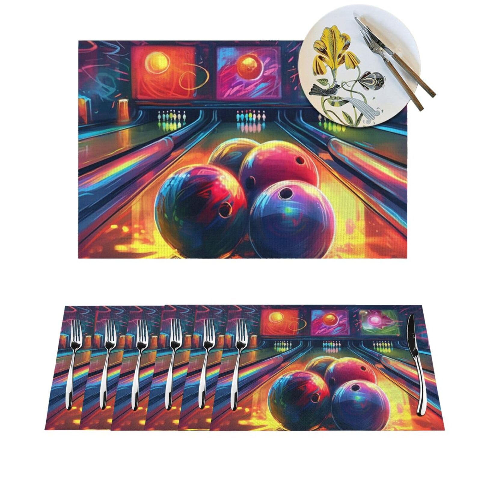 Sets de table antiderapants et resistants a la chaleur lot de 4 PVC