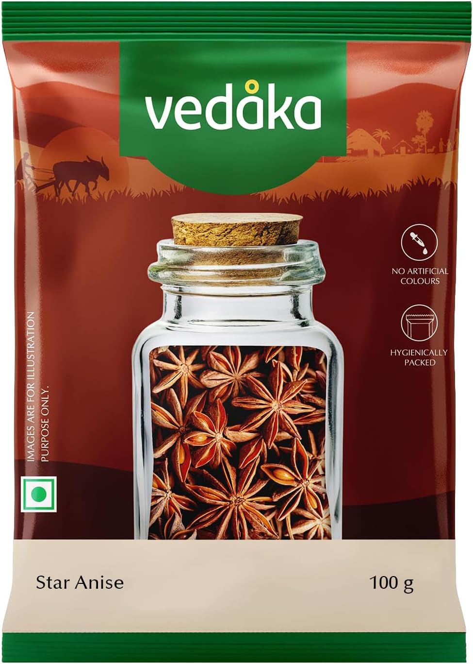 Amazon Brand - Vedaka Star Anise, 100 g