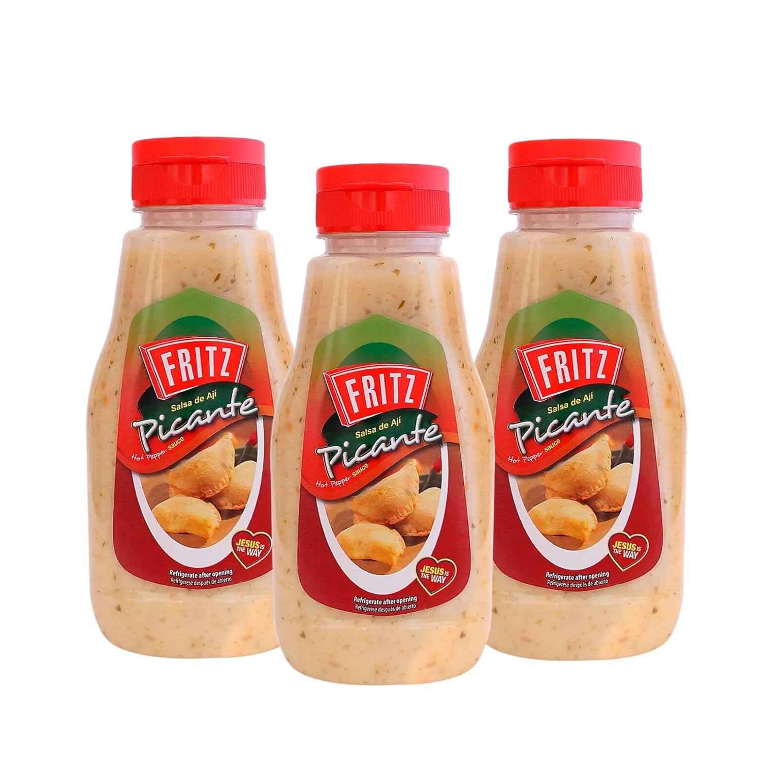 FRITZ Hot Sauce (250 g) - Especially Ideal for your meals, Hot Dogs, Burgers, Sandwiches - Enhances Flavors and Adds a Hot Kick (3 Pack)