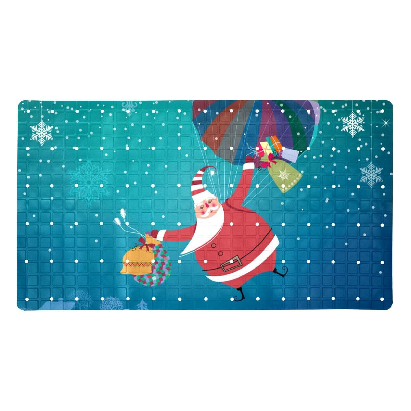 Alfombrilla de ducha para evitar resbalones con ventosas de Papá Noel