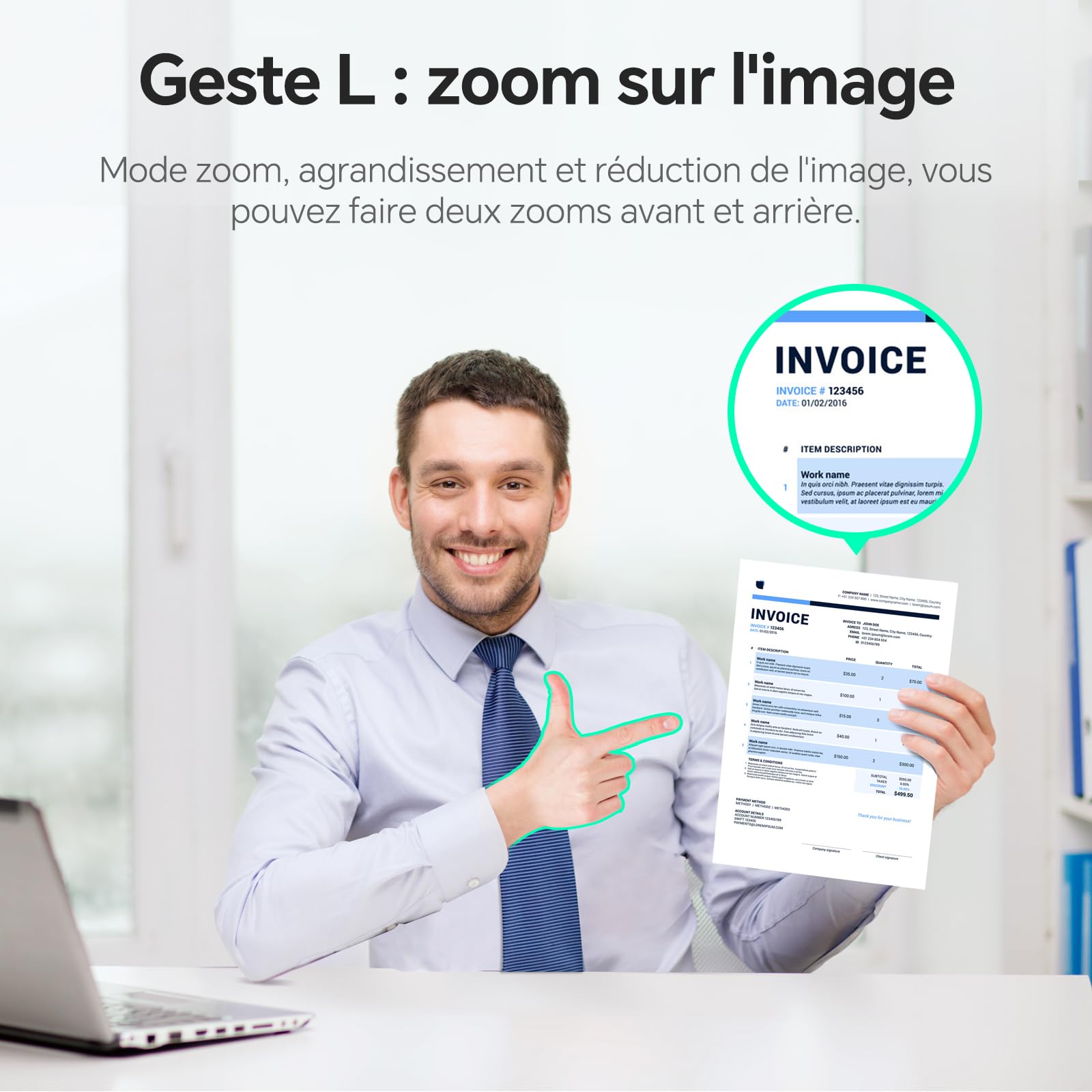 NewlineWork Webcam PC 4k avec Microphone antibruit, 3 Modes AI et 2 contrôles gestuels, Champ de Vision Multiple, USB 4k caméra pour PC Mac Laptop, vidéoconférence, Streaming