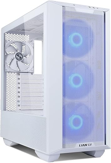 Lian Li Lancool III RGB Mid-Tower Computer CaseI Gaming CabinetI PC Cabinet- White| Support-EATX/ATX/Micro-ATX/Mini-ITX | Pre-Installed 3x140mm…