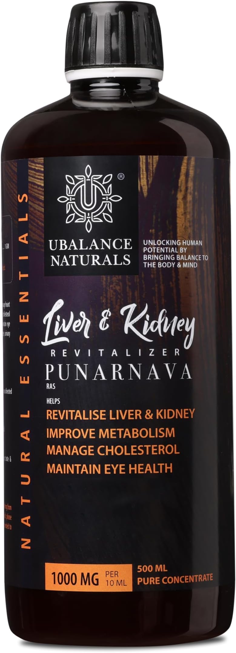 Liver and Kidney Revitaliser 1000 MG Punarnava, Liver and Kidney Detox, May Improve Metabolism, Fat & Protein Synthesis, Manage Cholesterol (500ml) (LKR)