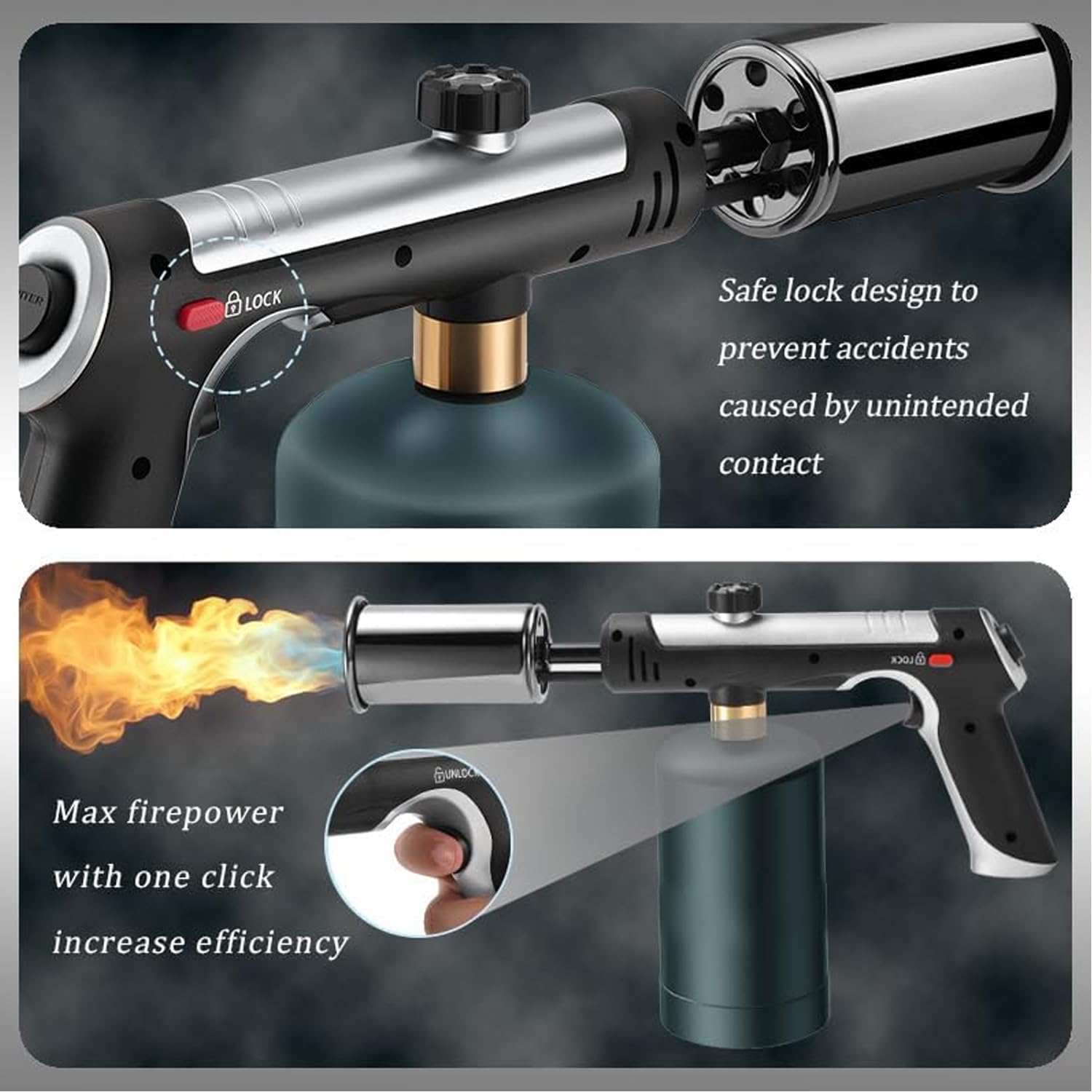 zycBernoi Propane Torch Gun - Instant Heat! -10