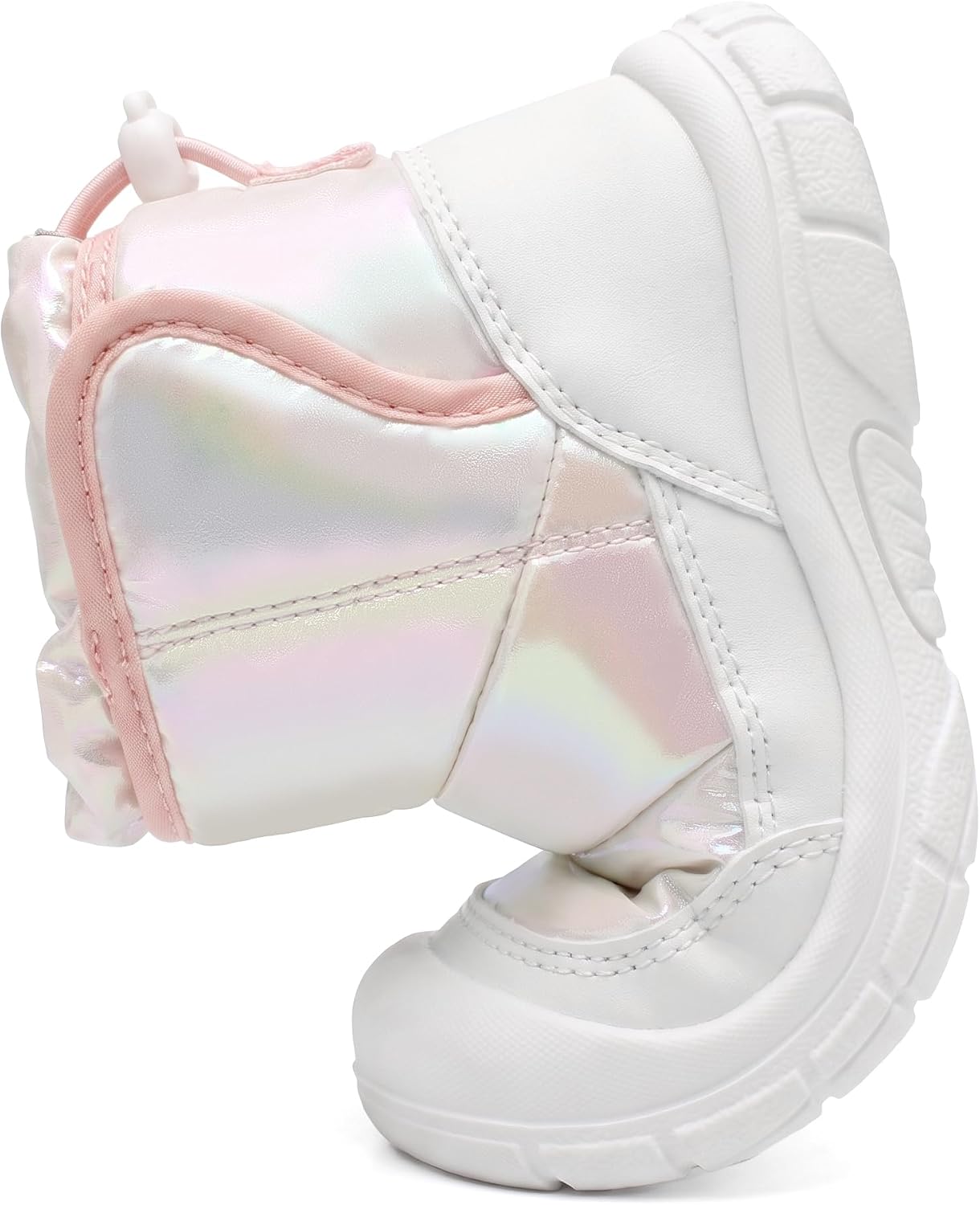 MORENDL Toddler Snow Boots Faux Fur Baby Boy & Girl Winter Walking Shoes