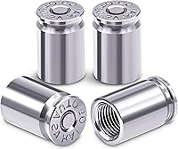 Vista 26 de Tapas de válvula de neumático deportivo, 4 unidades, antirrobo, universales, aluminio, cilindro elíptico con junta tórica, para automóviles